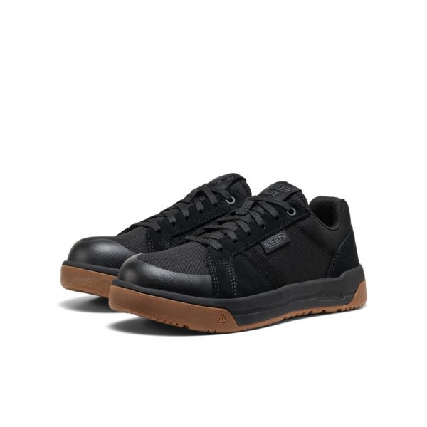 Women's Kenton Work Shoe (Carbon Toe)  |  Black/Gum - Image 2