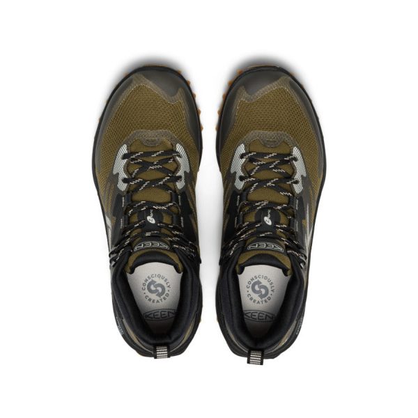 Men's Zionic NXT Waterproof Hiking Boot  |  Dark Olive/Black - Image 4